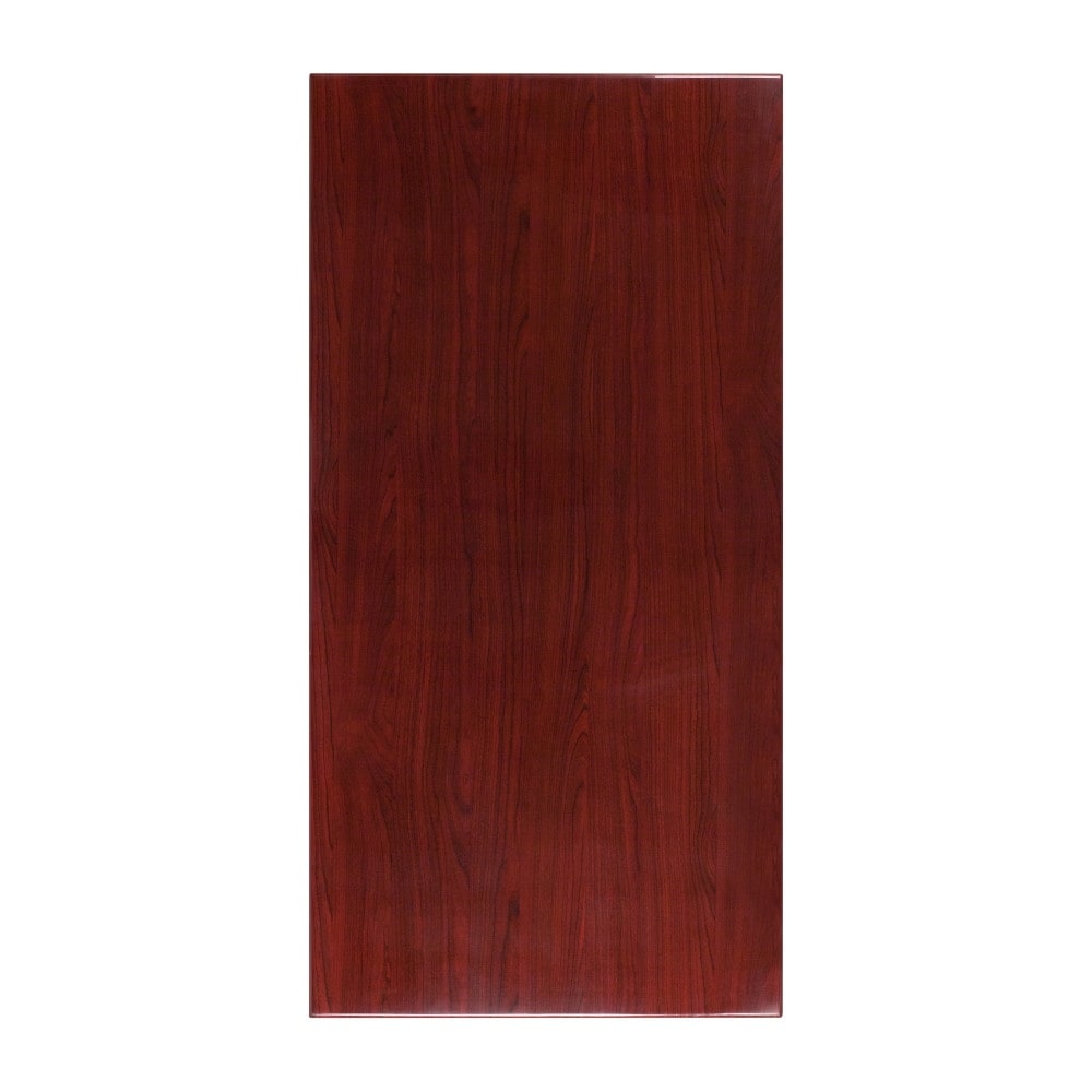30 Foot X 60 Inches Rectangular Resin Mahogany Table Top