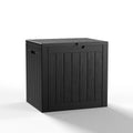 30Gallon Outdoor Resin Weather Resistant Lockable Deck Box Storage Stool