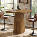 31.5 Inch Square Bar Table Small Kitchen Dining Table 31.5 L X 31.5 W X 39.37 H