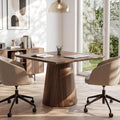 31.5 Inch Square Conference Table For 4 People Wooden Meeting Room Table With Thicken Tabletop 31.5 L X 31.5 W X 29.53 H