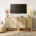 31.5 Mid Century Modern Tv Stand With Storage Entertainment Center With 2 Doors And Adjustable Shelves