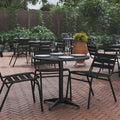 31.5 Inch Round Aluminum Indoor Outdoor Table With Base