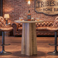 31.5 Round Bar Table Counter Height Pub Cocktail Table Home Bar Unit 31.5 D X 31.5 W X 35.83 H