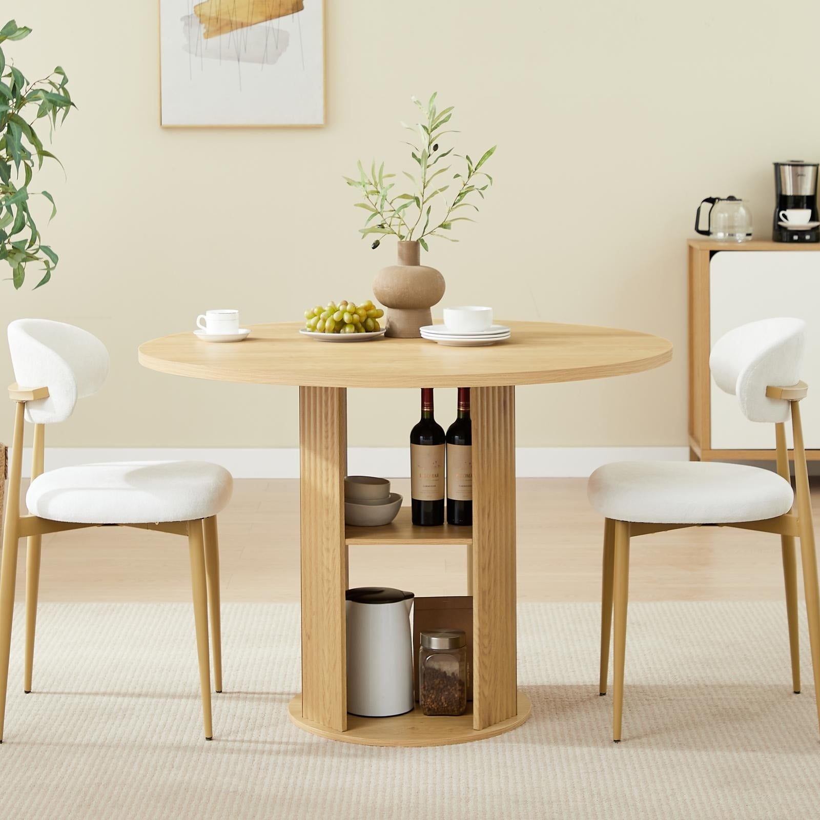 31.5 Round Dining Table Set Serves 2 4