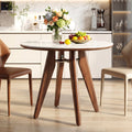 31.5 Round Dining Table Modern Kitchen Table With Solid Wood Legs For Dining Room Living Room