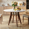 31.5 Round Dining Table Modern Sintered Stone Kitchen Table