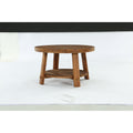 31.5 Solid Wood Coffee Table With 2 Tier Storage