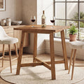 31.5 Square Solid Wood Bar Table Counter Height Pub Bistro Table For Kitchen Dining Room
