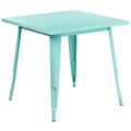 Lancaster Home Metal 31.5 Inch Square Outdoor Table