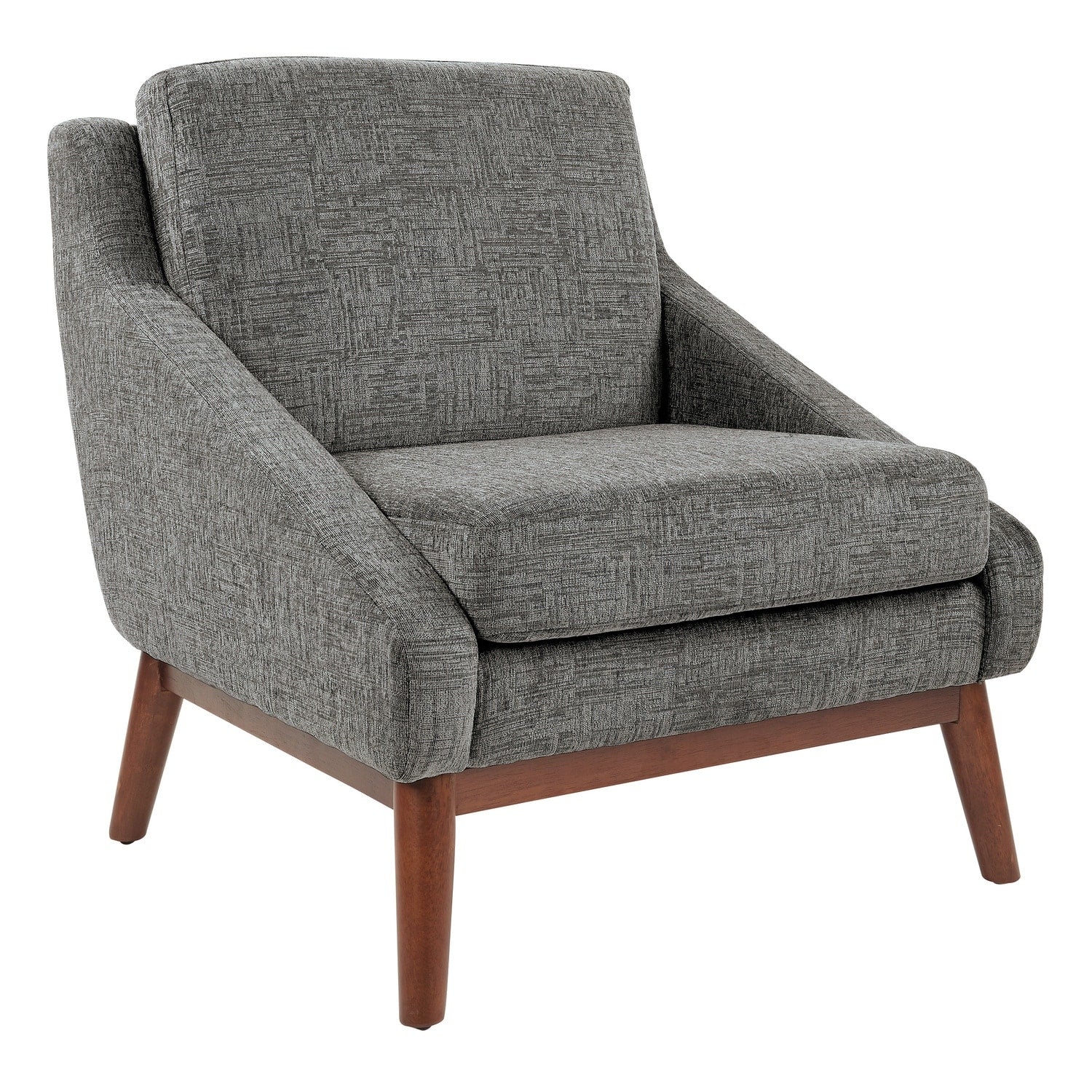 31.75 In.H Gray Finish Low Back Metal Frame Barstool Fabric Seat Set Of 1 33.25