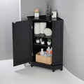 31 H Bathroom Cabinet Triangle Corner Storage Cabinet With Adjustable Shelf Modern Style Mdf Board