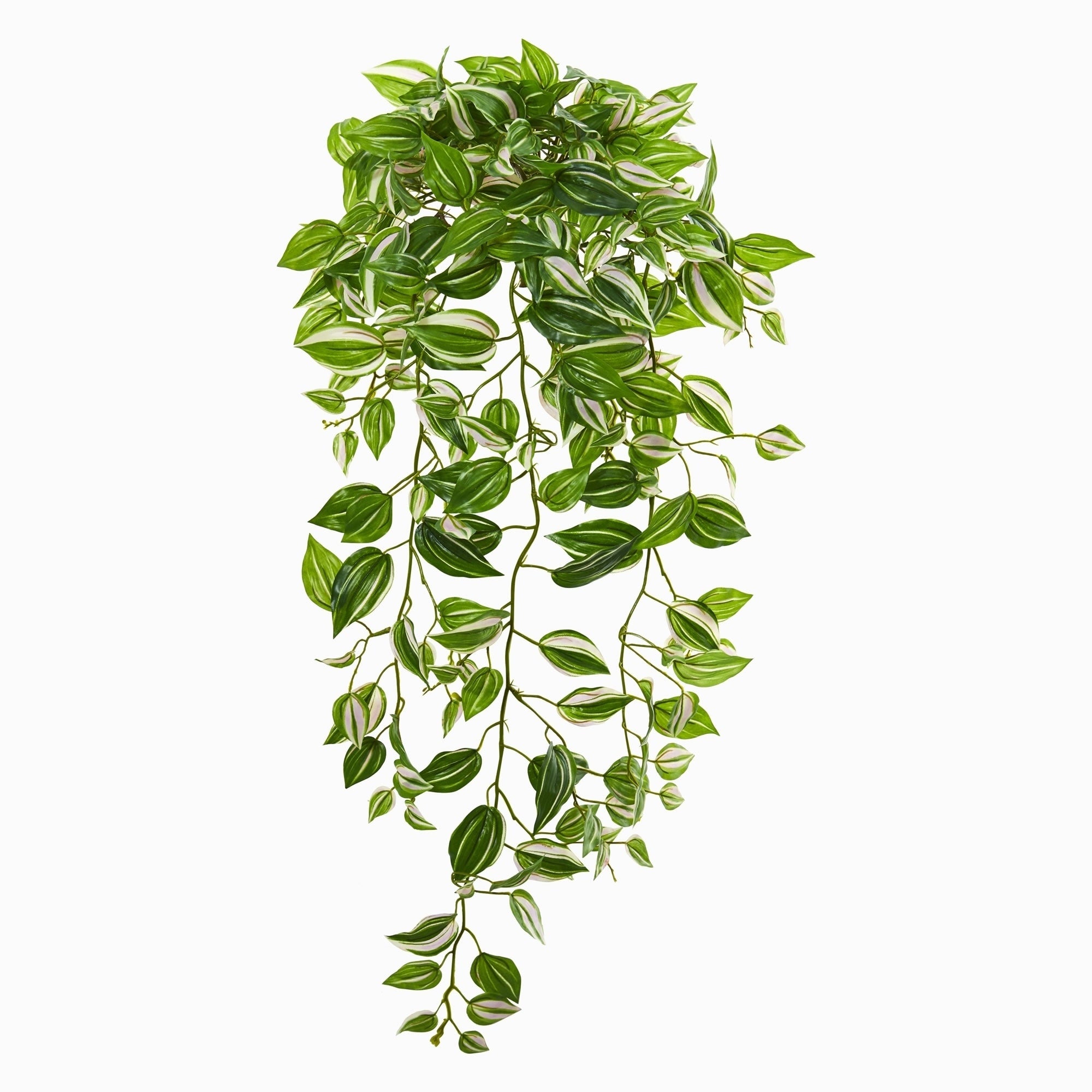 Nearly Natural 32 Inch Wandering Jew Hanging Artificial Real Touch Plant Set Of 2