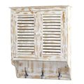 Nearly Natural Whitewash Wood 32 Inch Wall Cabinet