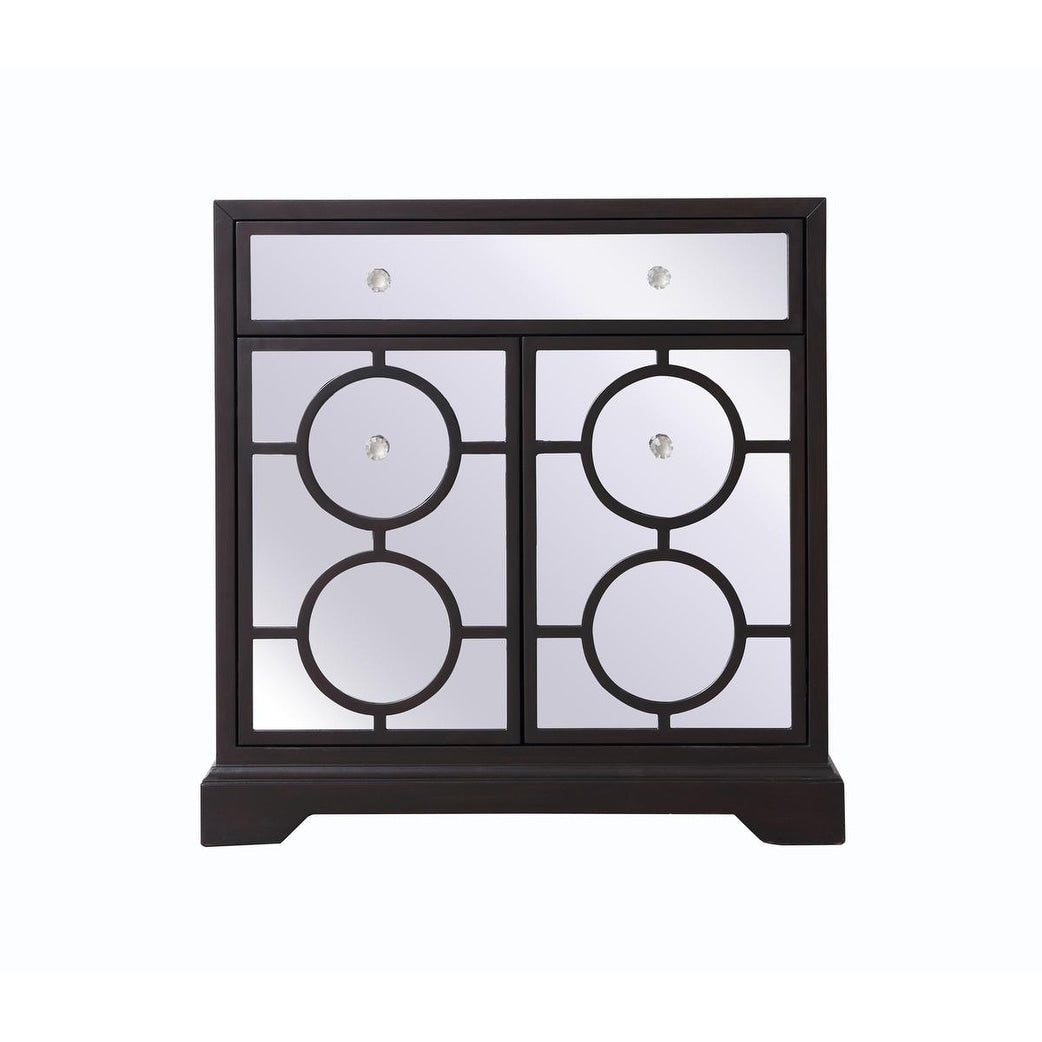 Indigo Home Wood Mirrored Cabinet