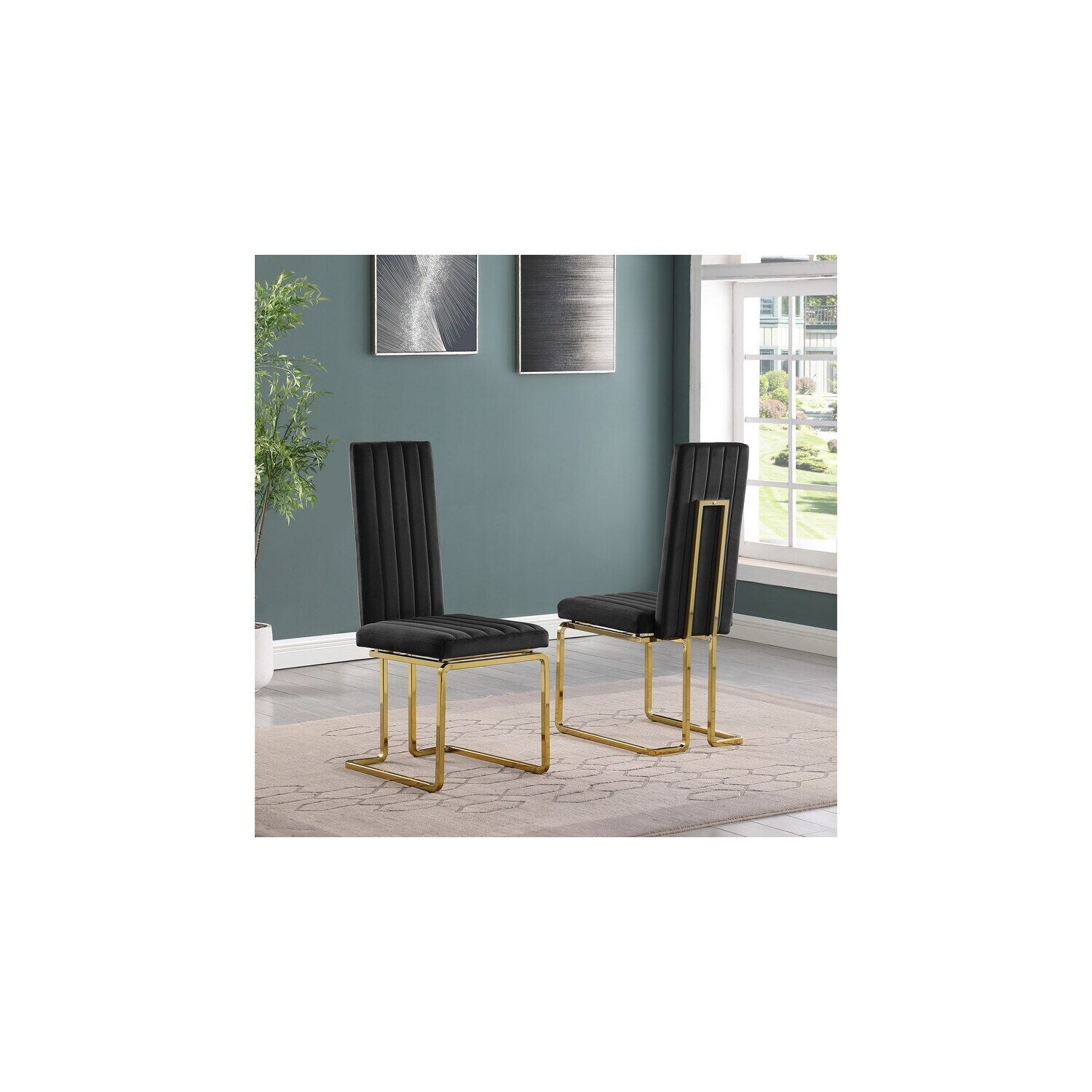 32 In.H Beige Finish Velvet Upholstery Rectangle Barrel Chair Set Of 2 With Straight Arm 8 X 10