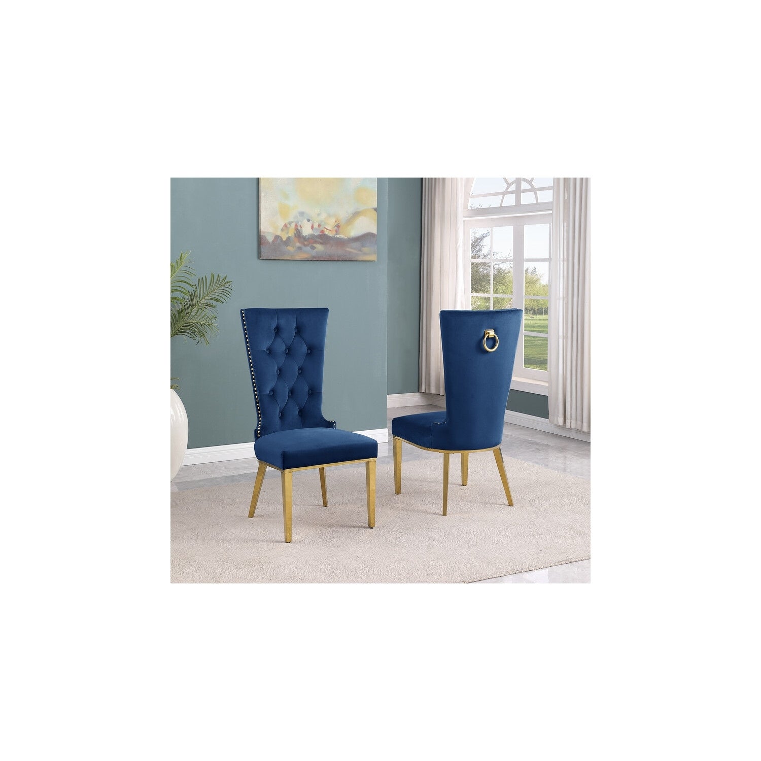 32 In.H Beige Finish Velvet Upholstery Square Barrel Chair Set Of 2 With Straight Arm 8 X 10