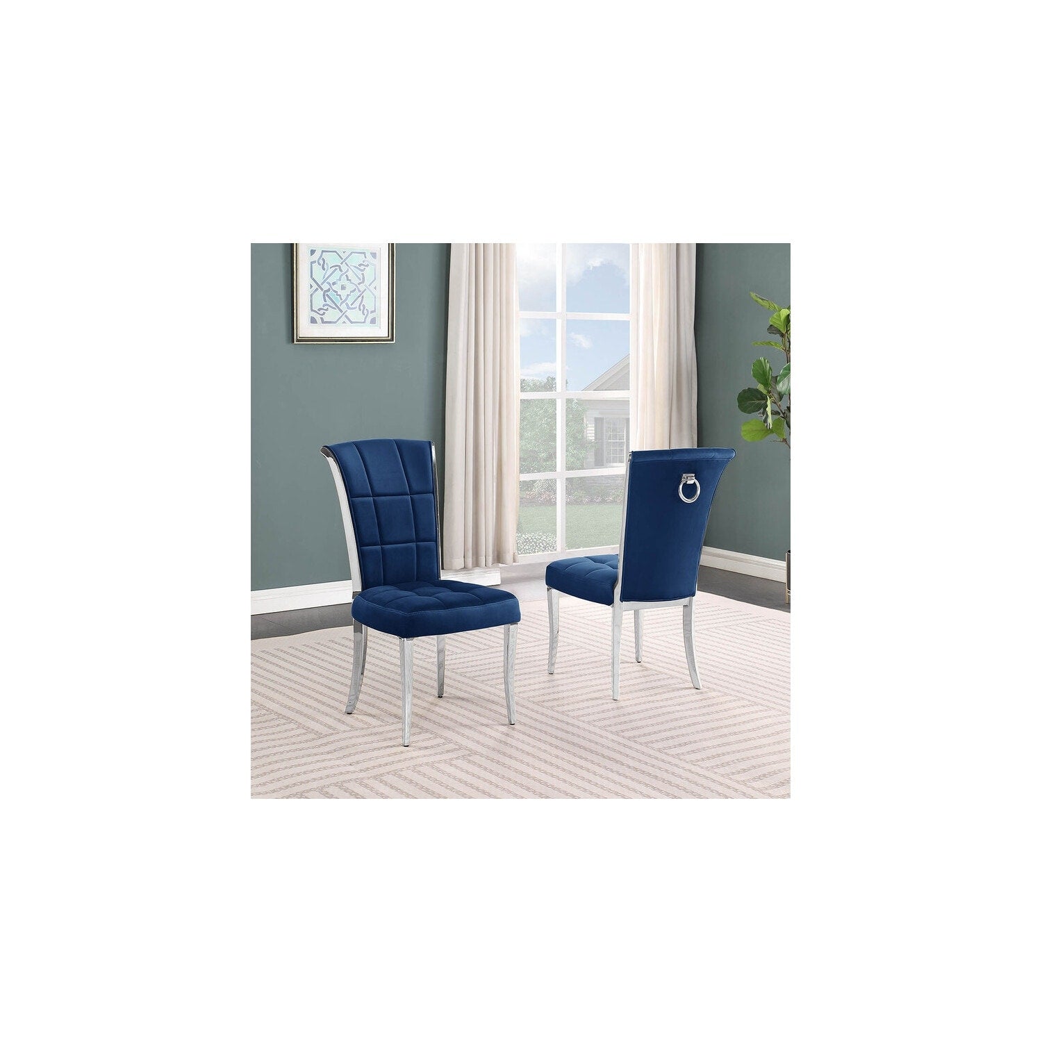 32 In.H Beige Finish Velvet Upholstery Square Barrel Chair Set Of 2 With Straight Arm 8 X 10