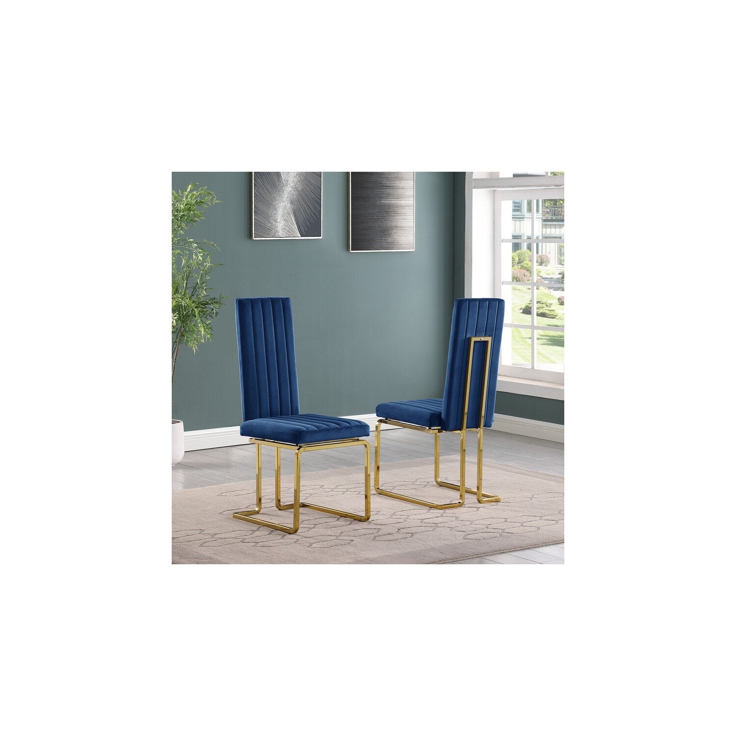 32 In.H Black Finish Velvet Upholstery Square Barrel Chair Set Of 2 With Straight Arm 8 X 10