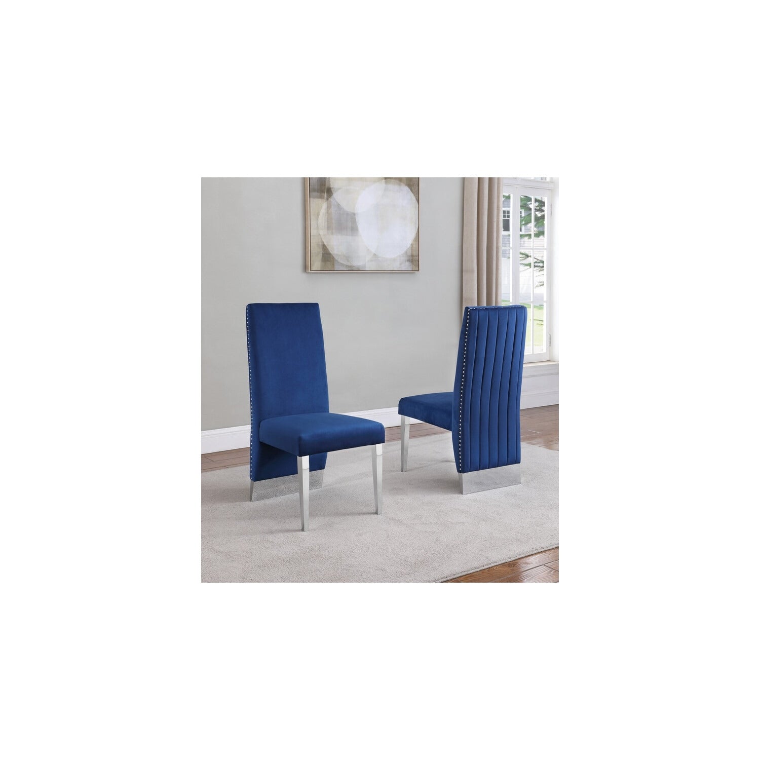 32 In.H Black Finish Velvet Upholstery Square Barrel Chair Set Of 2 With Straight Arm 8 X 10