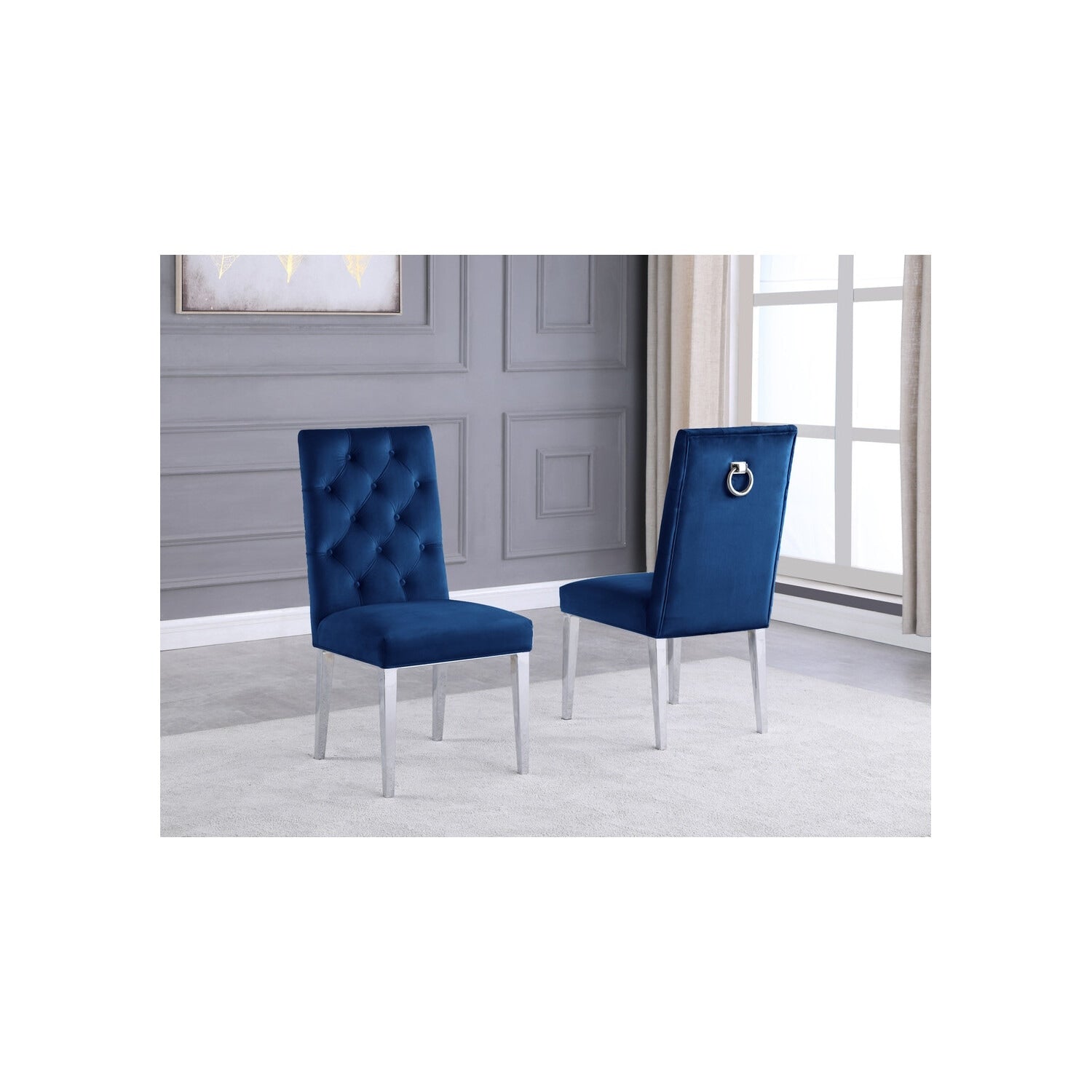 32 In.H Black Finish Velvet Upholstery Square Barrel Chair Set Of 2 With Straight Arm 8 X 10