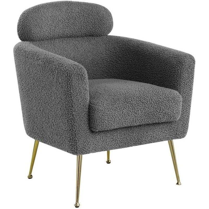 32 In.H Gray Finish Fabric Upholstery Square Barrel Chair Piece Of 1 With Straight Arm 8 X 10