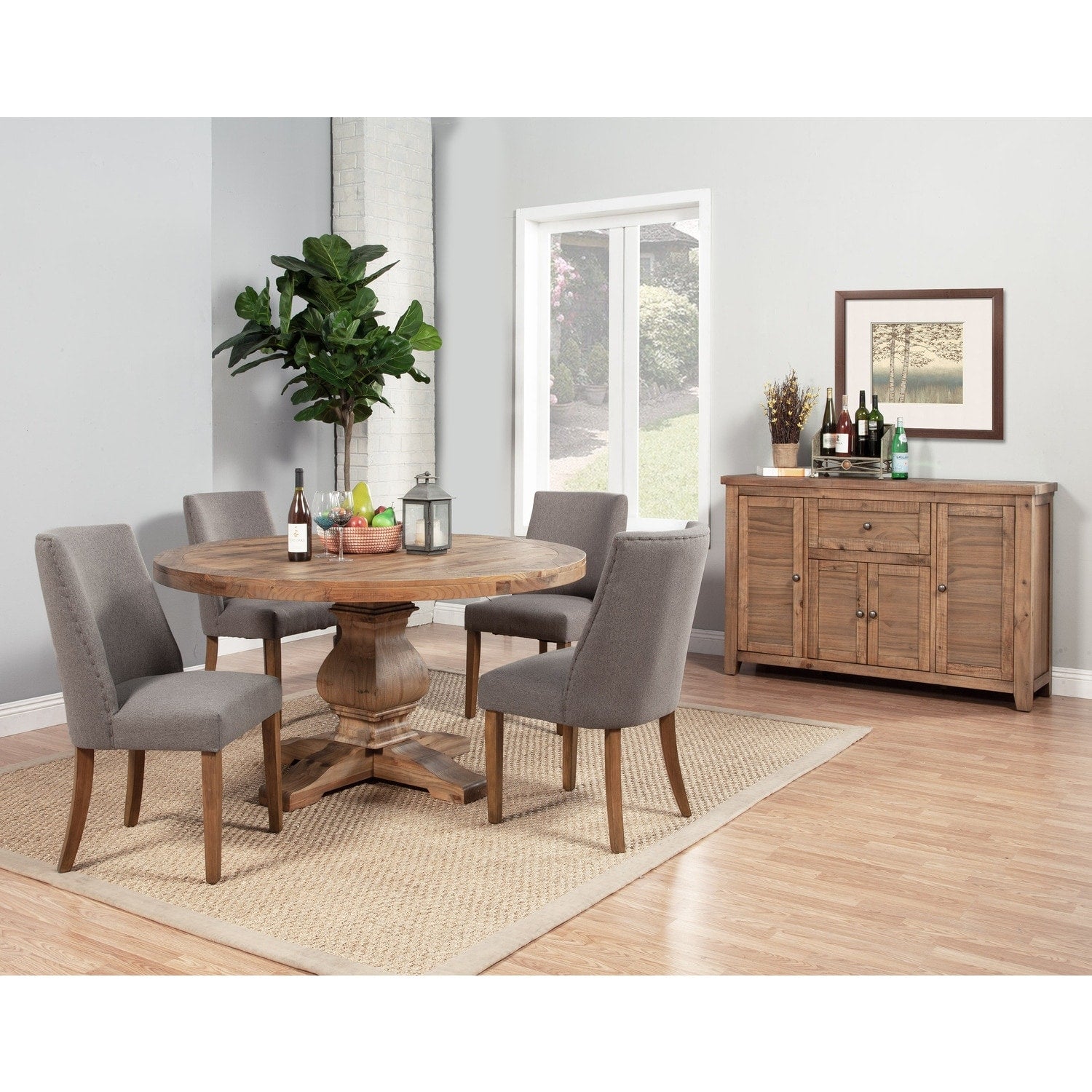 32 In.H Grey Finish Velvet Upholstery Square Barrel Chair Set Of 2 With Straight Arm 8 X 10
