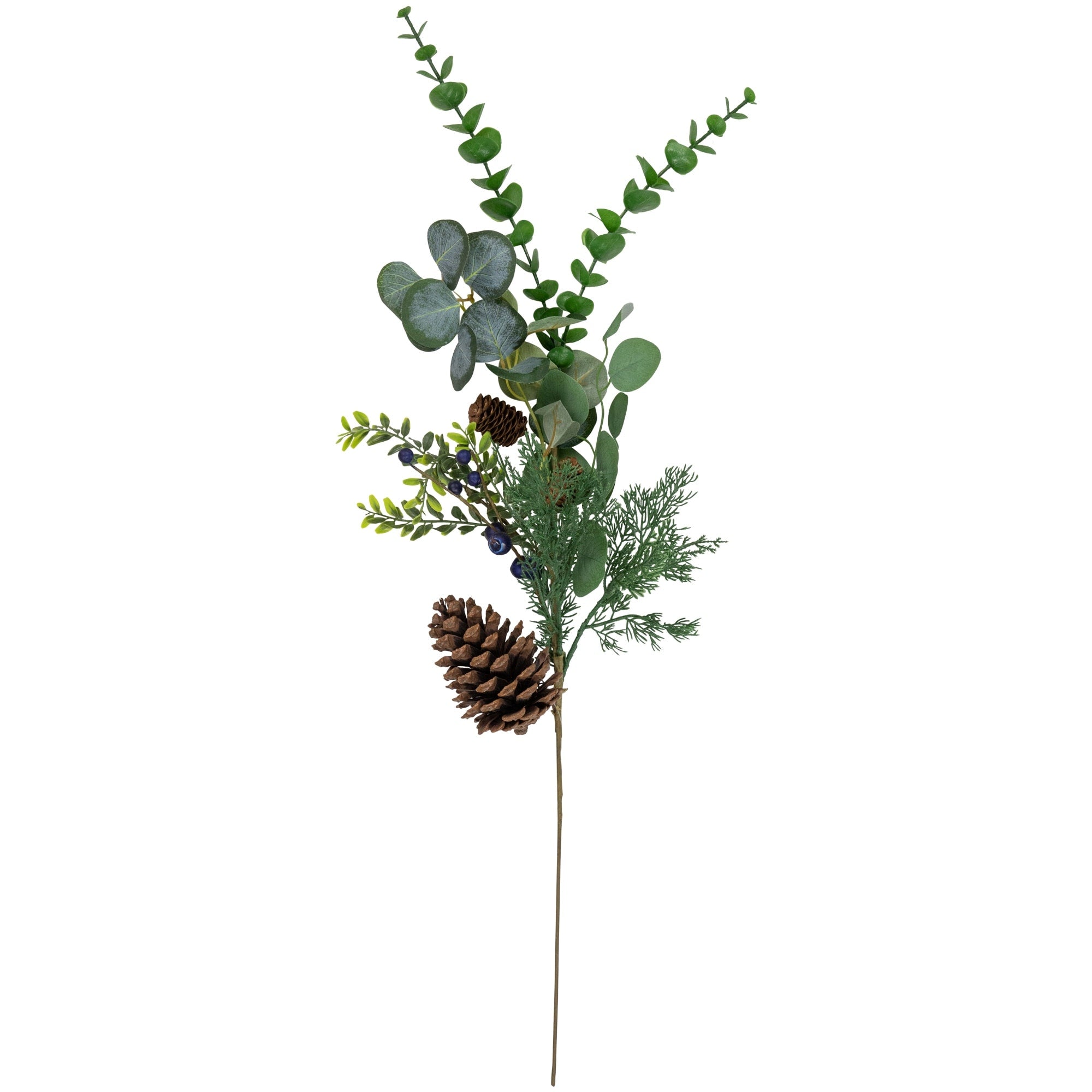 30 Inch Blueberry Eucalyptus Pine Artificial Christmas Pick