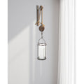 32 Silver Metal And Glass Wall Sconce Candle Holder