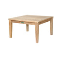 33 In. W Brown Finish Square Shape Wood Frame End Table 8 X 11