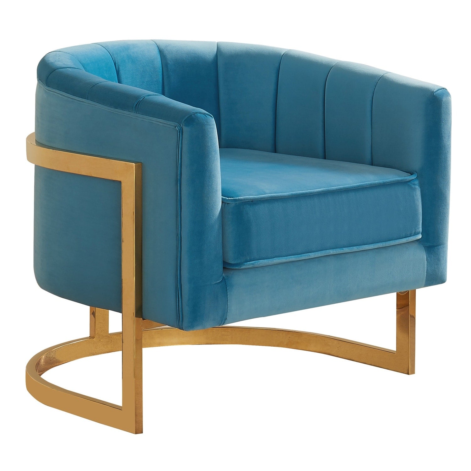 33 In.H Black Finish Velvet Upholstery Circle Barrel Chair Piece Of 1 With Straight Arm 8 X 10