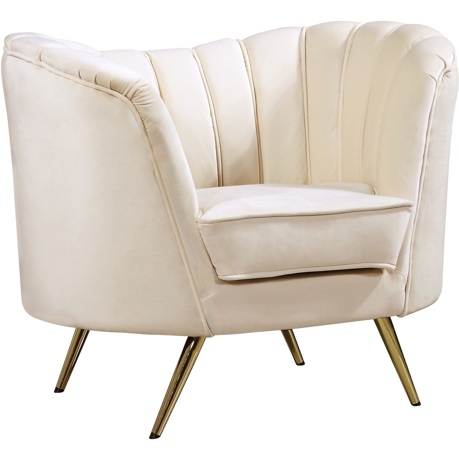 33 In.H Navy Finish Velvet Upholstery Circle Barrel Chair Piece Of 1 With Straight Arm 8 X 10