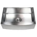 33 Inch 15Mm Curved Front Farm Apron Stainless Steel Single Bowl Kitchen Sink
