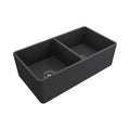 Crestwood 33 Classic Double Bowl Apron Fireclay Sink Charcoal