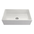 Crestwood 33 Modern Single Bowl Apron Fireclay Sink White