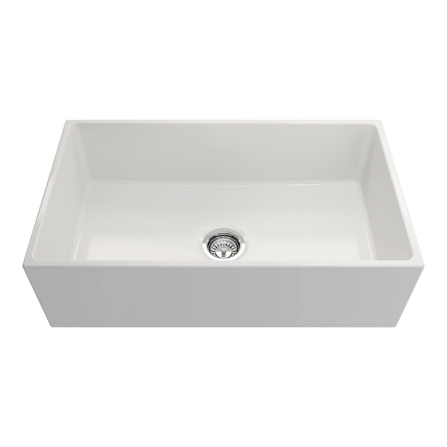 Crestwood 33 Modern Single Bowl Apron Fireclay Sink White