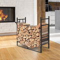 33 Firewood Holder Suitable For Outdoor And Indoor Black