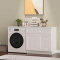 33 Solid Wood Shaker Sink Base Cabinet White 24 Deep 2 Door Cabinet For Kitchen Or Bathroom Countertop Not Included