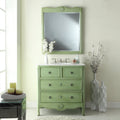 34 Benton Collection Daleville Distressed Green Bath Vanity Mirror
