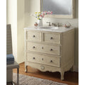 34 Benton Collection Distressed Cream Daleville Bathroom Sink Vanity