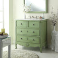 34 Benton Collection Vintage Green Daleville Bathroom Sink Vanity