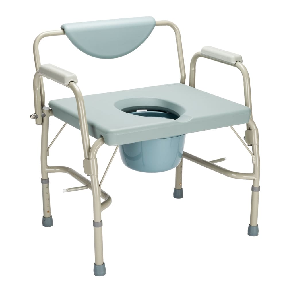 34.8 Medical Bariatric Drop Arm Commode Potty Chair