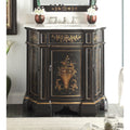 35 Benton Collection Crossfield Antique Style Black Bathroom Vanity
