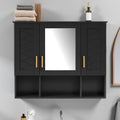 35 Inch 2 In 1 Wall Mounted Medicine Cabinet With Adjustable Shelves Soft Close Doors High Definition Mirror With Storage