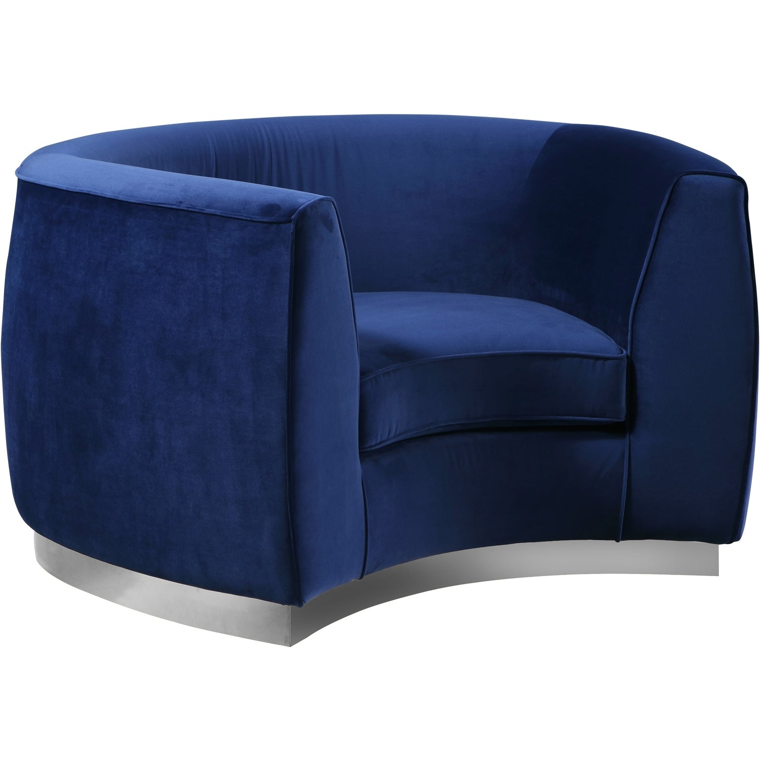 35 In.H Grey Finish Velvet Upholstery Circle Barrel Chair Set Of 2 With Straight Arm 8 X 10