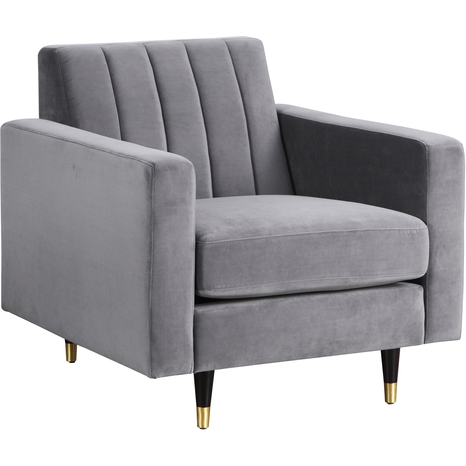 35 In.H Navy Finish Velvet Upholstery Square Barrel Chair Set Of 2 With Straight Arm 8 X 10