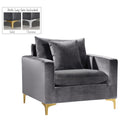 35 In.H Navy Finish Velvet Upholstery Square Barrel Chair Set Of 2 With Straight Arm 8 X 10