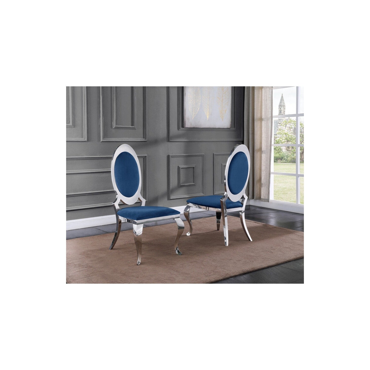 35 In.H White Finish Faux Leather Upholstery Oval Barrel Chair Set Of 2 With Straight Arm 8 X 10