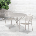 35.25Rd Patio Table Set 2Chair