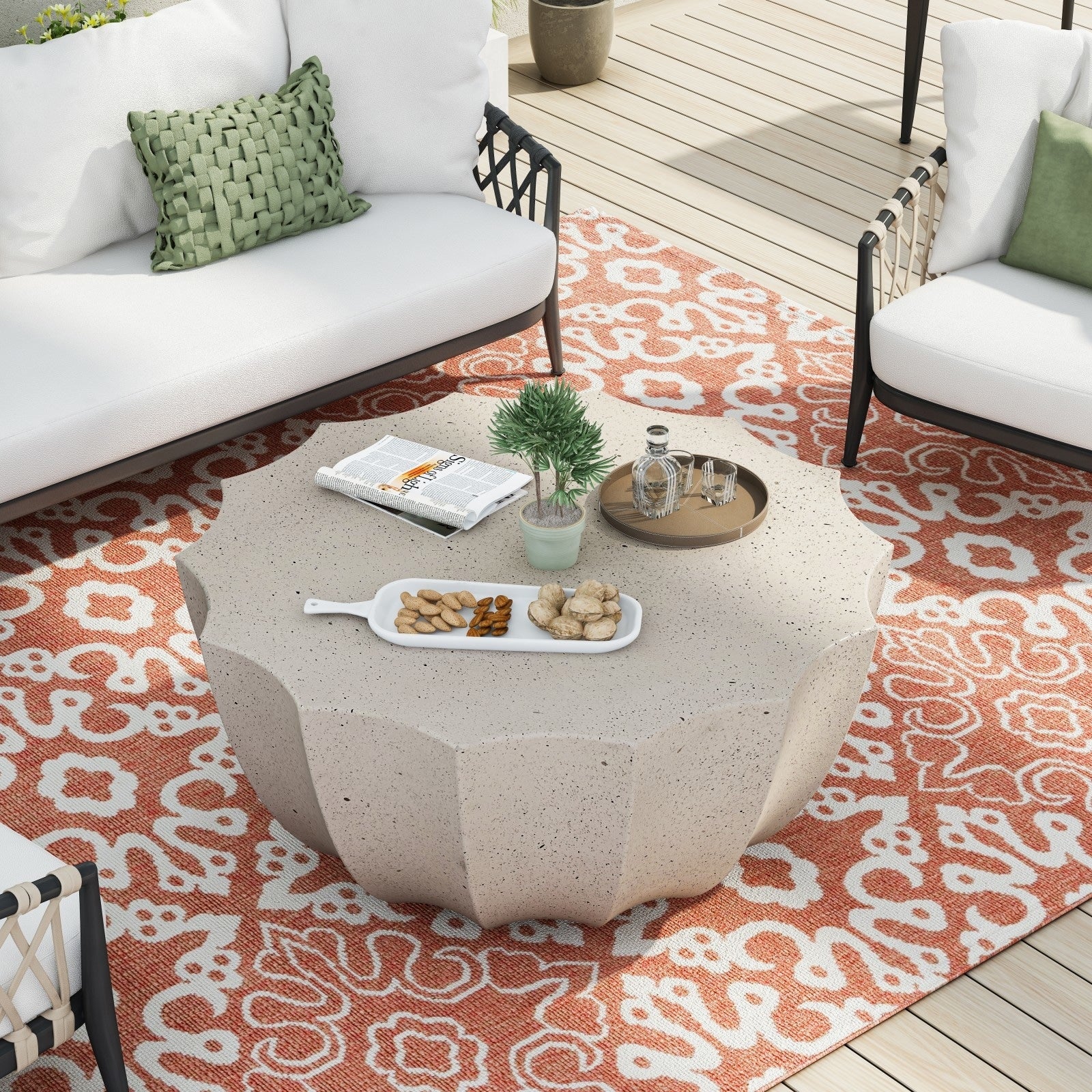 35.43 Modern Coffee Table Mgo Cement Coffee Table