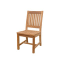 35.5 In.H Clear Finish High Upholstered Back Armless Dining Chair With Wood Seat Material